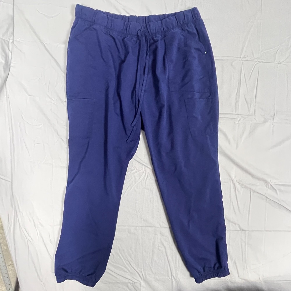 Scrubstar Scrub Jogger Pants Womens 2Xl Navy Blue Tapered Leg Drawstring Medical
